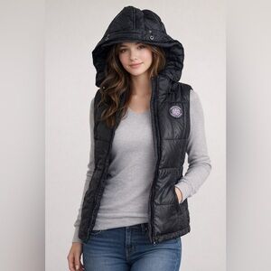 AEROPOSTALE || Vintage Black Puffer Vest. Sz. XS